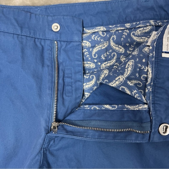 Bonobos Pants Mens 33x32 Blue Straight Fit Chinos Preppy Casual - Picture 8 of 11